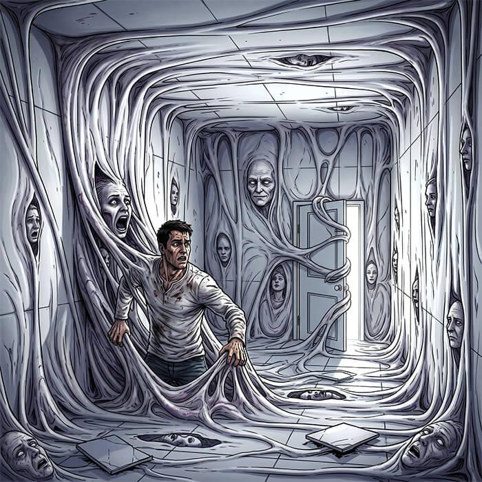 White Enough to Forget The Name - Psychological Supernatural Mystery Story Cover Art